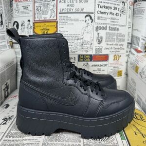 Nike Air Jordan 1 High Brooklyn Triple Black FJ5737-001 Women Size 9.5 No Box